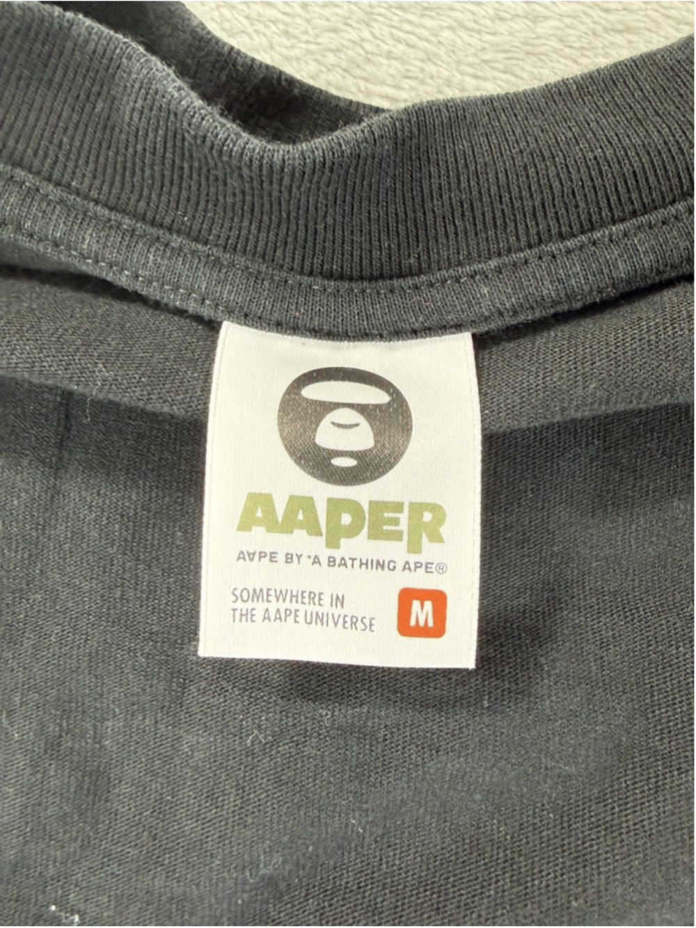 Aaper By A Bathing Ape Men's Size M Cartoon Graphic Apes And Planet Earth Shirt - Picture 2 of 13